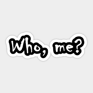 Who? Sticker